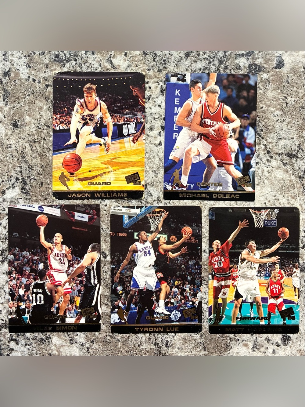 1998 Press Pass Basketball Cards - Set of 5